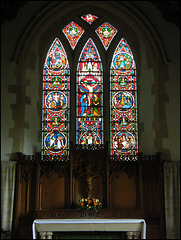 east window and altar