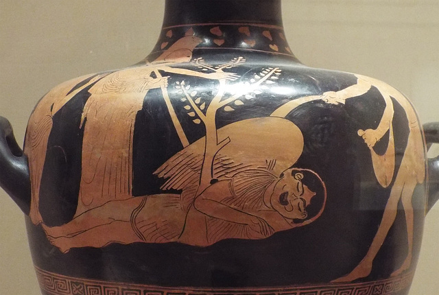 Detail of a Red-Figure Hydria Attributed to the Nausikaa Painter in the Virginia Museum of Fine Arts, June 2018