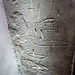 willingale spain church, essex, graffiti prob showing teasel holders rather than crossbows