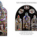Southwark Cathedral + Cathedral history window + centre light + by Lee & Gray +