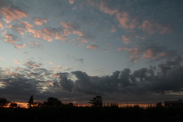 Wolken im Sonnenuntergang