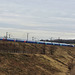 Saint-Quentin-Fallavier (38) 26 février 2015. Un TGV sur l'évitement est de Lyon.