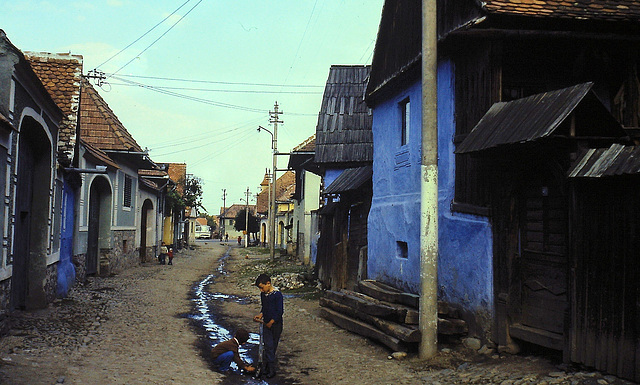 Roumanie (Maramures) août 1979. (Diapositive numérisée).