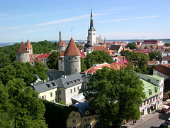 Tallinn-Blick von der Stadtmauer