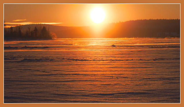 8:00 A.M. and -28C at the lake.