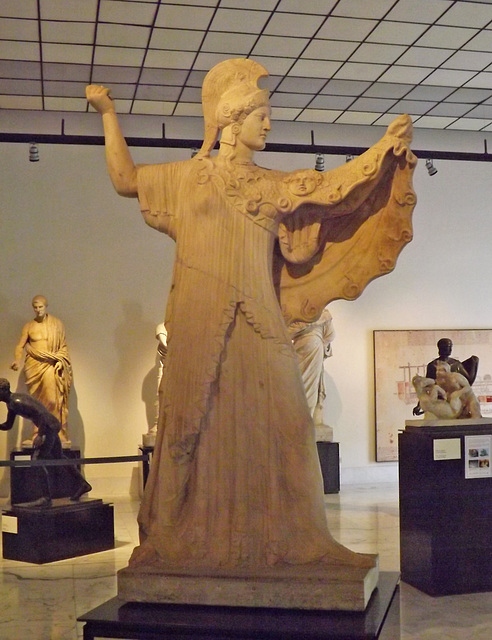 Athena Promachos from the Villa dei Papiri in the Naples Archaeological Museum, June 2013