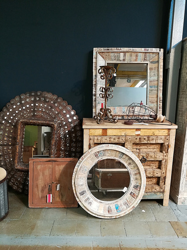 Mirrors near the wall