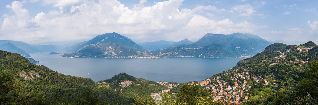 Como - Panoramablick auf den Lago di Como