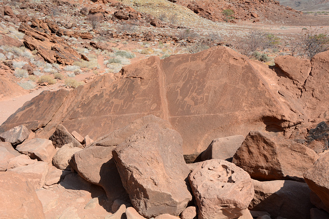 Namibia, Ancient Rock Carvings in the Twyfelfontein Valley