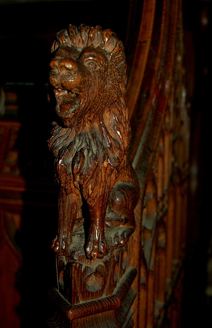 Detail of Choir Stalls, Youlgreave Church, Derbyshire