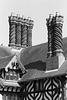 Barley-twist chimneys at Wightwick Manor House