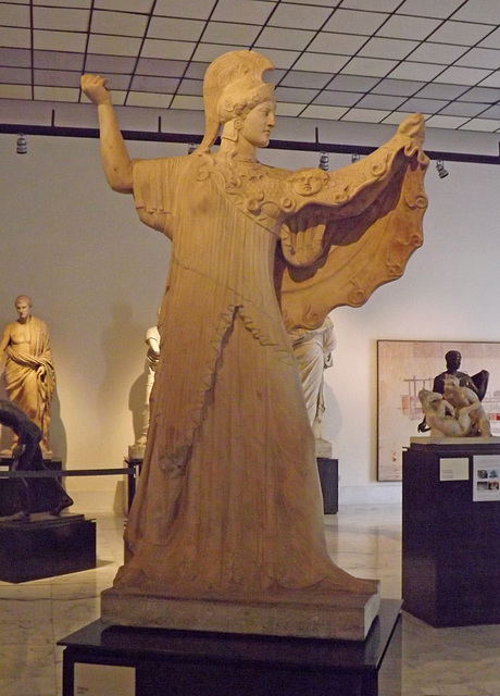 Athena Promachos from the Villa dei Papiri in the Naples Archaeological Museum, June 2013