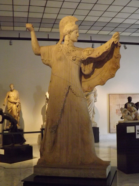 Athena Promachos from the Villa dei Papiri in the Naples Archaeological Museum, June 2013