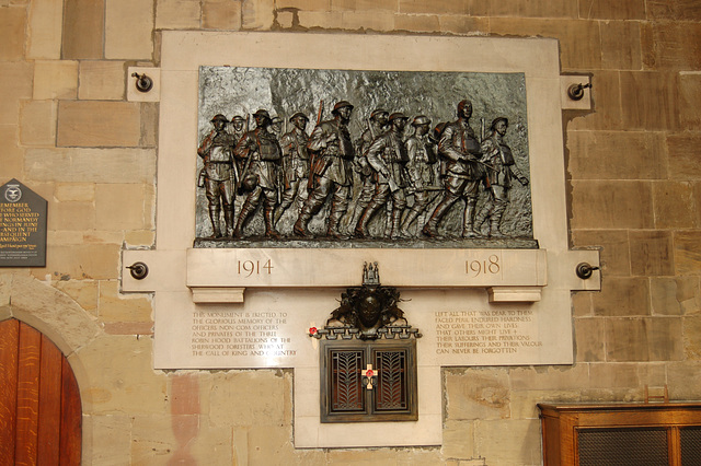 War Memorial, Saint Mary, Lace Market, Nottingham