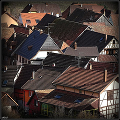 Dieffenthal, toitures d'Alsace