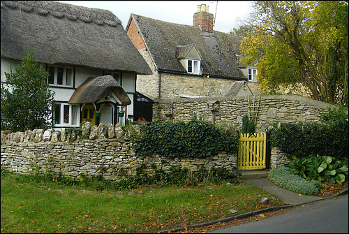 thatched porch