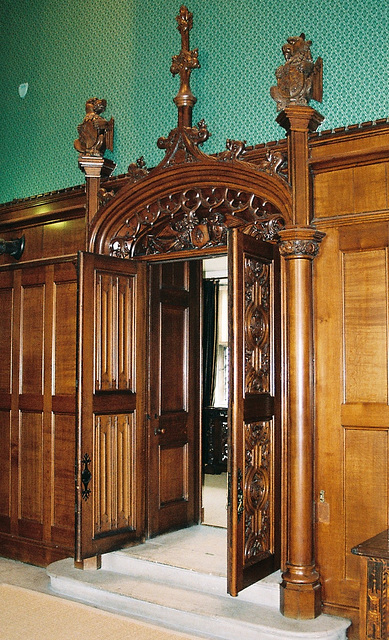 Doorcase, Newstead Abbey, Nottinghamshire