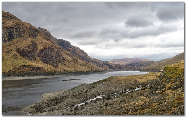 The Lochan na Lairige reservoir