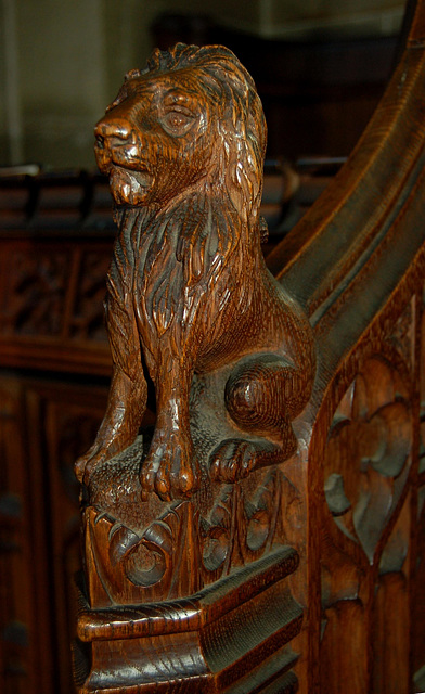 Detail of Choir Stalls, Youlgreave Church, Derbyshire