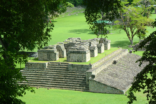 Honduras, A Typical Mayan Construction at the Copan Ruinas Archaeological Site