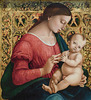 Detail of the Madonna & Child by Luca Signorelli in the Metropolitan Museum of Art, September 2021