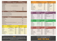 WNC College Transport  timetable 2022-2023 (2 of 3)