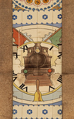 Azulejo's in the train station Sao Bento