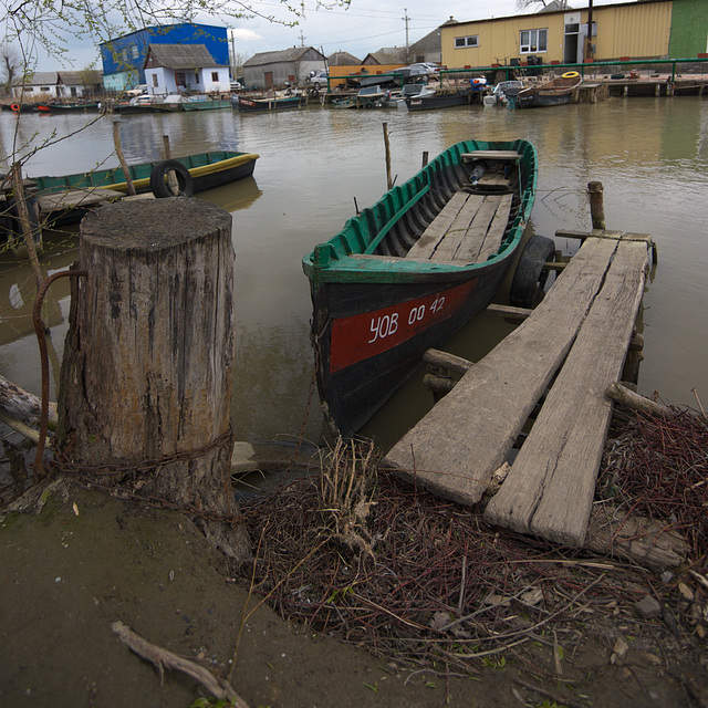 Das Boot an Bilhorod-Kanal-Straße