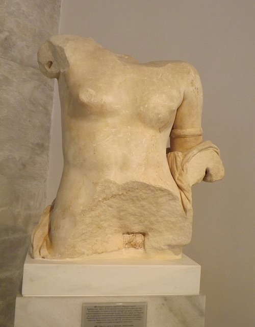 Torso of Aphrodite from Athens in the National Archaeological Museum in Athens, May 2014