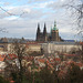 Prague Castle and the Cathedral  of St Vitus from the Park by Strahov Monastry, Prague