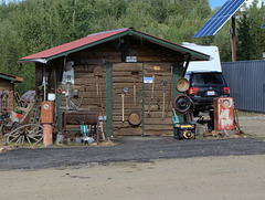 Goldgräberhütte in Chicken Town Alaska