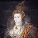 Detail of the Rainbow Portrait of Elizabeth I in the Metropolitan Museum of Art, December 2022