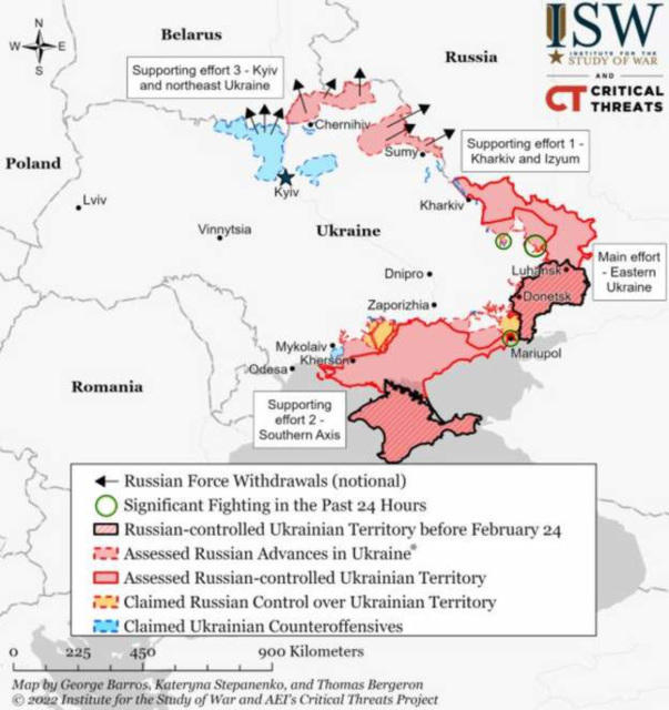 UKR - ISW overview, 4th April 2022