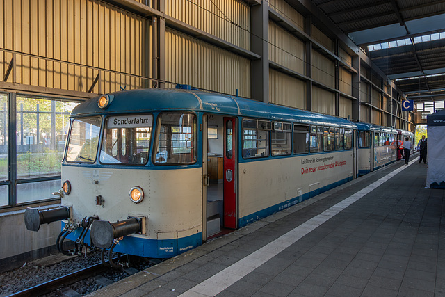 Uerdinger Schienenbus (VT98) im Chemnitzer Hauptbahnhof - 150 Jahre Chemnitz - Adorf am 06./07.09.2025