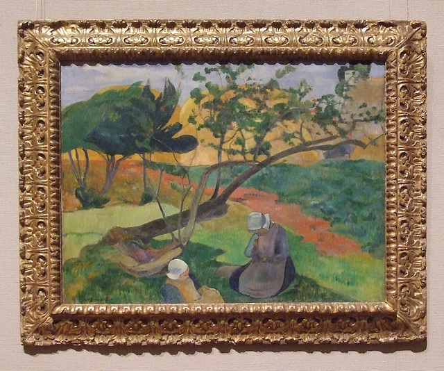 Landscape with Two Breton Women by Gauguin MFA Boston July 2011