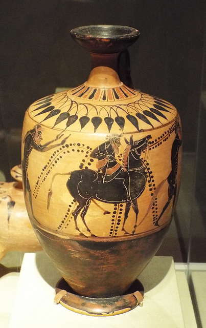 Black-Figure Lekythos with Dionysos on a Mule in the Virginia Museum of Fine Arts, June 2018