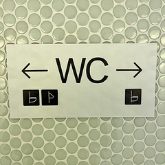 Toilet sign