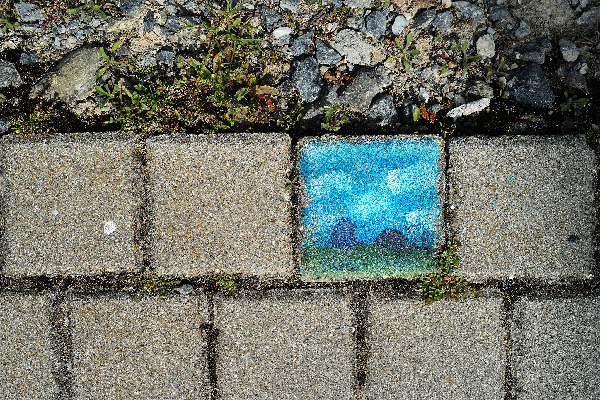 A pavement artist in Penedos ?