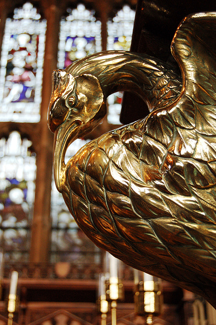 Detail of lectern, Saint Mary in the Lace Market, Nottingham