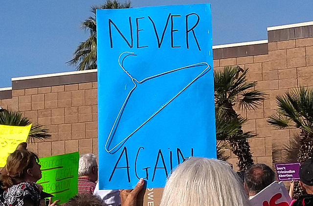 Palm Spring abortion rights protest