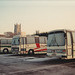 Coaches parked in Ely – 30 Dec 1992 (184-2)