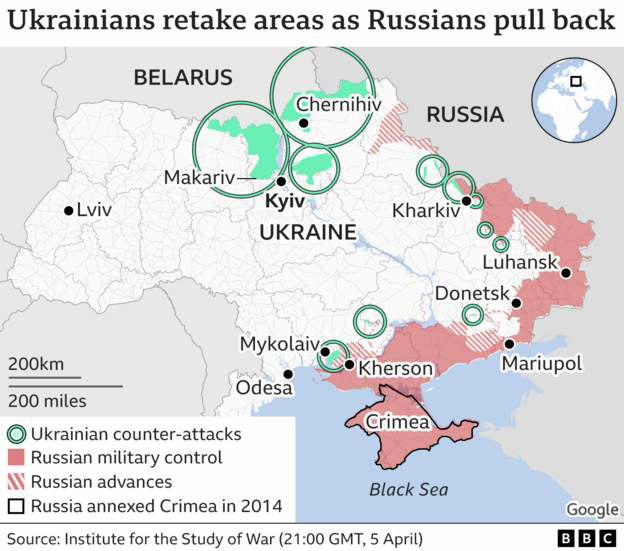 UKR - liberation overview, 5th April 2022