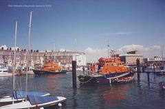 RNLI 17-32 Ernest & Mabel & relief lifeboat Weymouth 2002