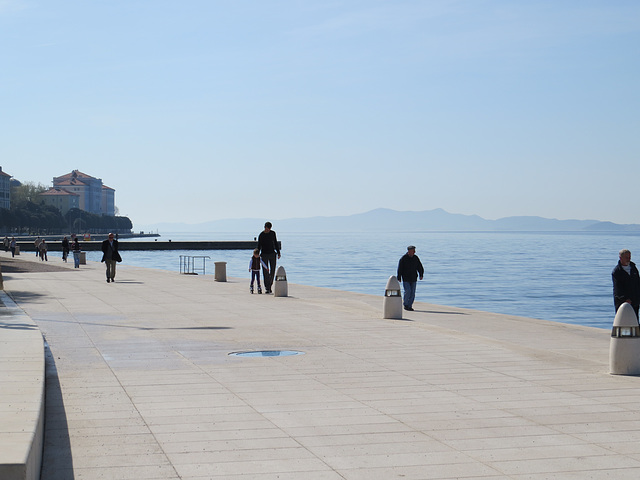Promenade sud de Zadar.