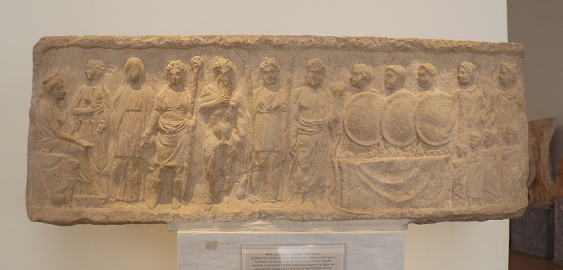 Votive Relief from Livadia in the National Archaeological Museum in Athens, May 2014