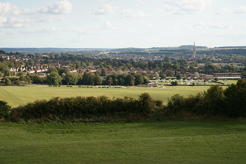 View Over Salisbury From Old Sarum