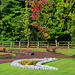 In the park, the formal garden