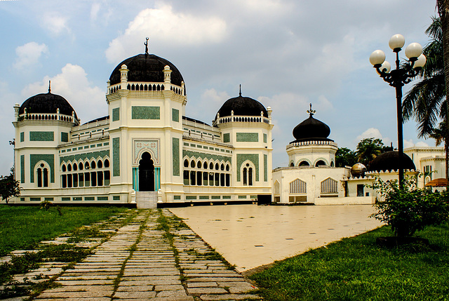 Medan/Sumatra - Masjid Raya - Die Große Moschee