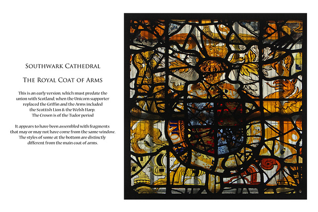 Southwark Cathedral + The Royal Coat of Arms + pre-1707