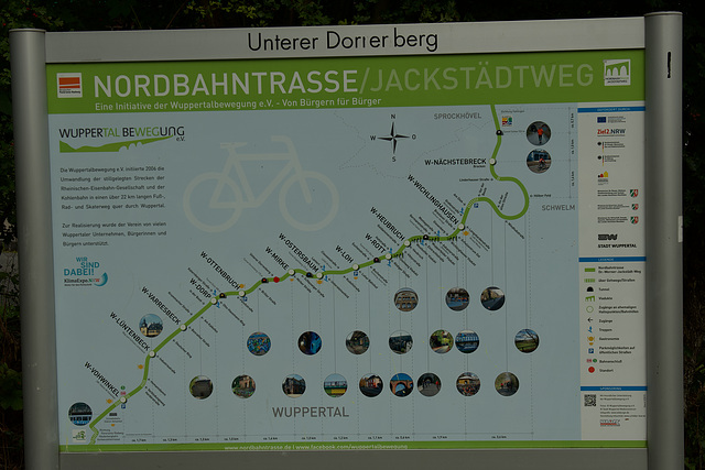 Trassenplan Nordbahntrasse